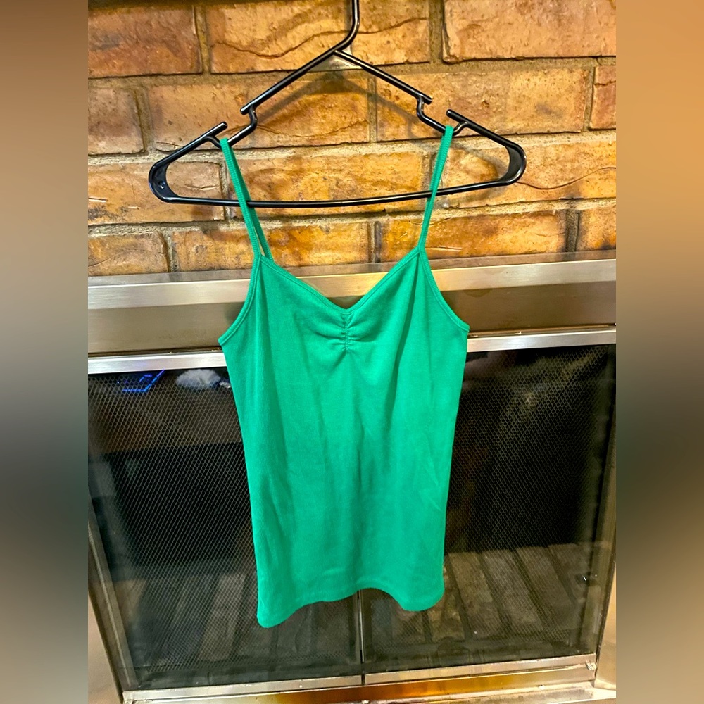 Green spaghetti strap